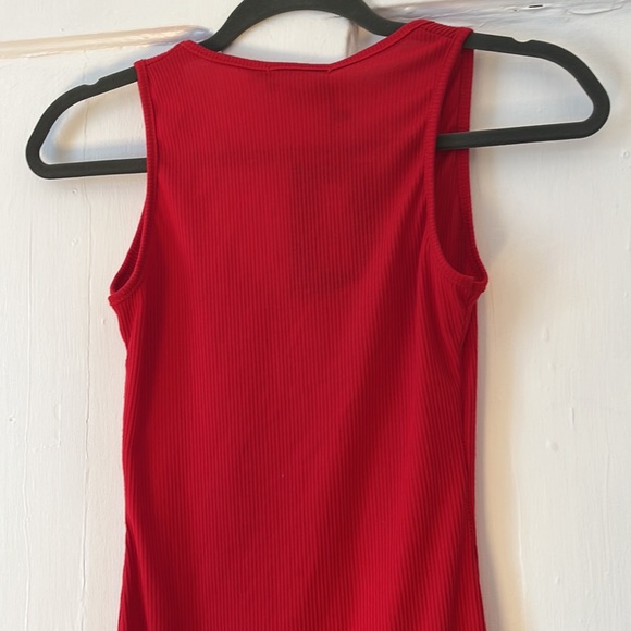 ***WILL BE DONATED IF NOT SOLD THIS WEEK***PLT Red Ribbed Summer Dress - Picture 9 of 9